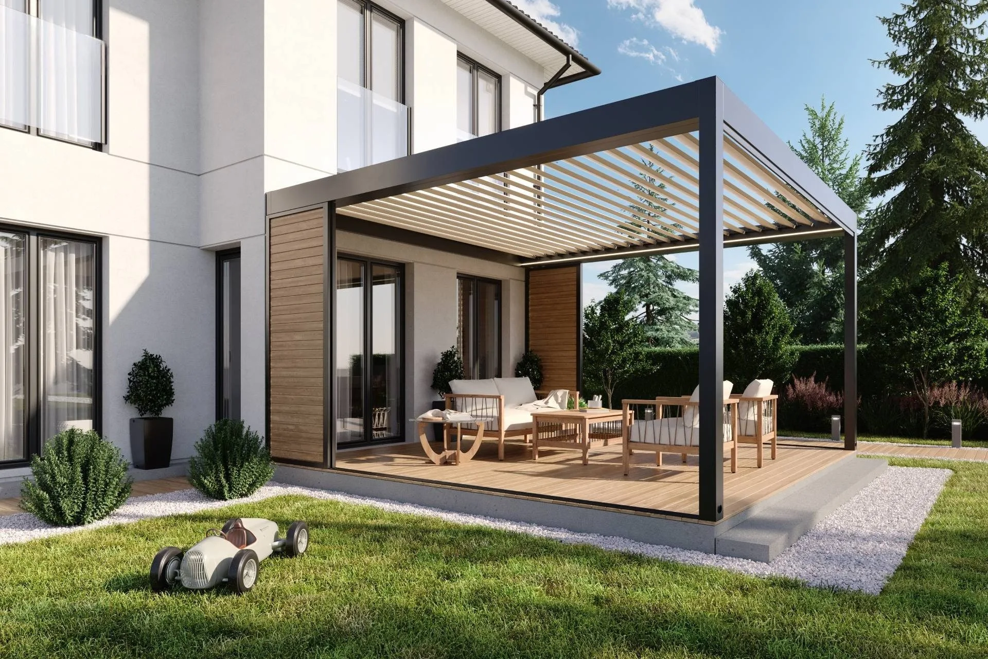 Terrassenüberdachung Detailansicht 2